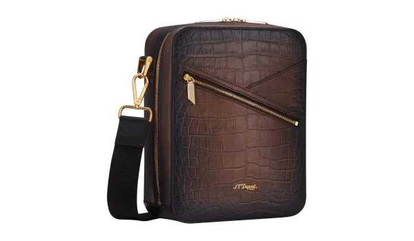 S.T. Dupont Le Grand Atelier sigaren crossbody tas Havana 141453